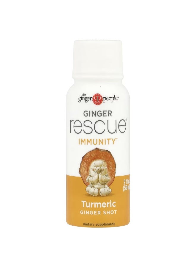The Ginger People, Ginger Rescue® Shot, Turmeric, 2 fl oz (59 ml)